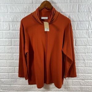 Bryn Walker Couch Shirt Kumquat Orange XS NWT